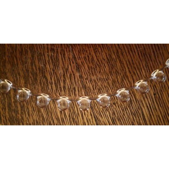 8 Vintage Candlewick 8" Clear Salad Plates Imperial Glass Co. Bubble Edge - Picture 3 of 4